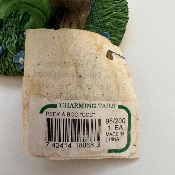 Charming Tails "Peek-A-Boo" Figurine With Tag 98/200 Fitz & Floyd Mouse … - Picture 8 of 8